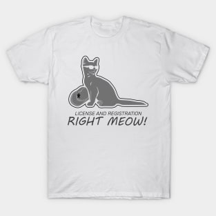 HIGHWAY PATROL: Right Meow T-Shirt